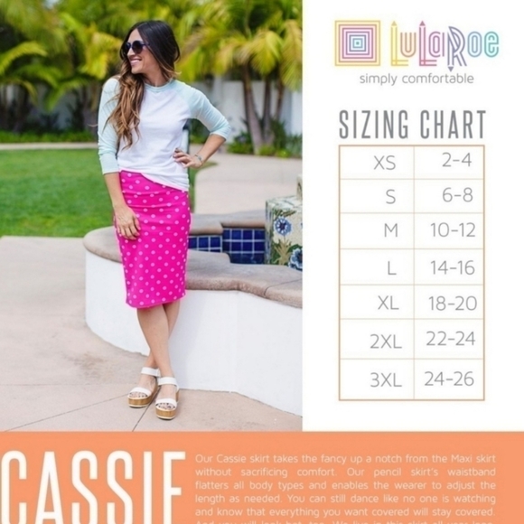 Lularoe Cassie Pencil Skirt Arrow Print Stretch Size Extra Small - Picture 4 of 6